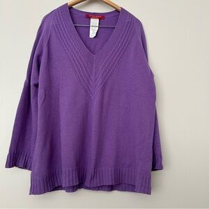 Marina Sport by Marina Rinaldi cashmere blend sweater L